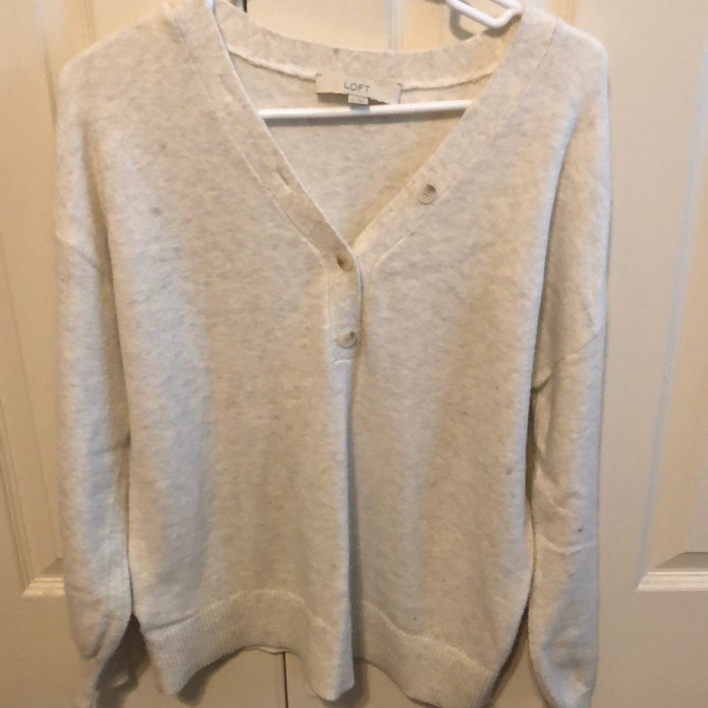 Loft V-neck sweater. Like new!